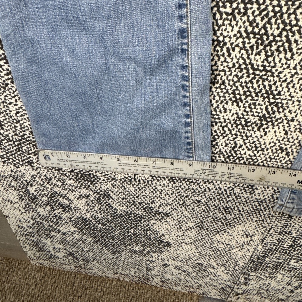 Abercrombie Fitch 1892 Blue Jeans Womens 8R (FITS‎ 34 X 32) Flare Leg Button Fly - Picture 10 of 11